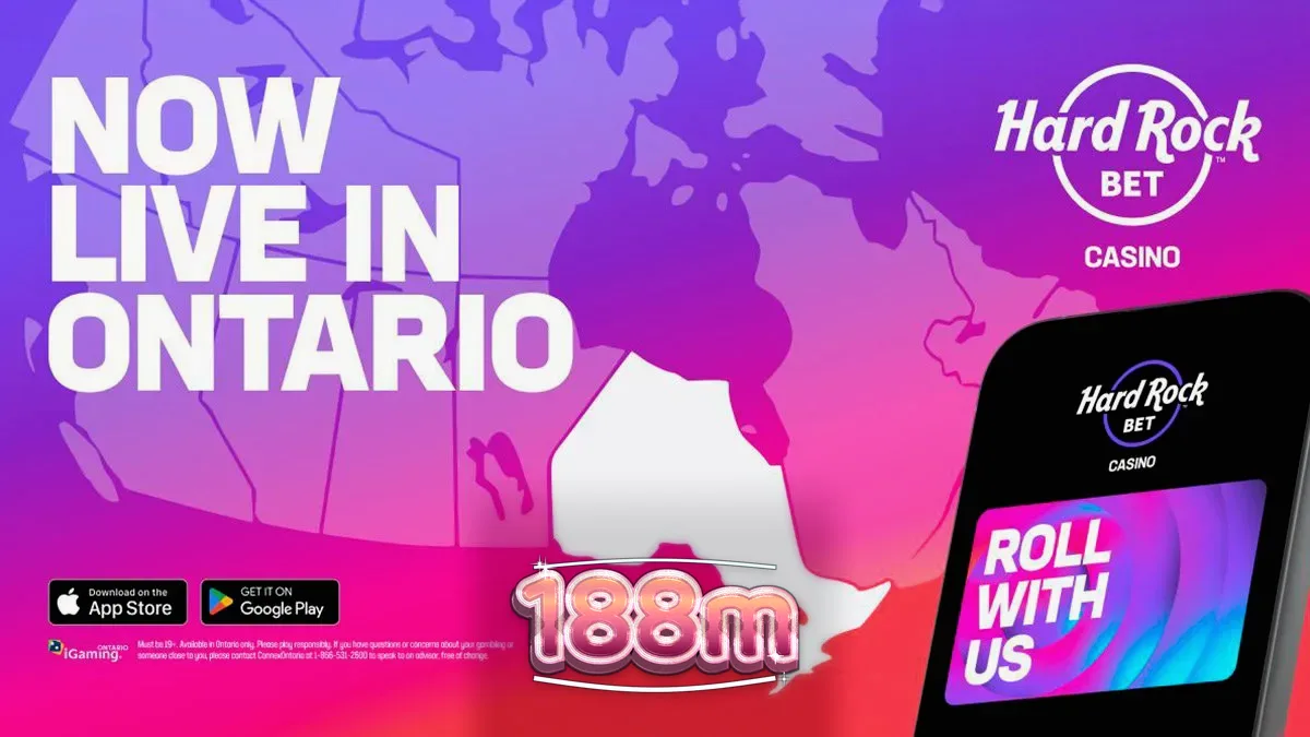 Giao diện hiện đại và sôi động của nền tảng Hard Rock Bet tại Ontario